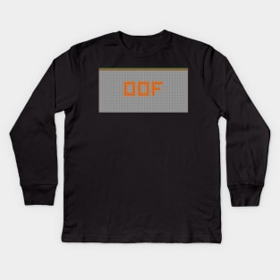 OOF Lava Letters in Stone Blocks - Wide Kids Long Sleeve T-Shirt